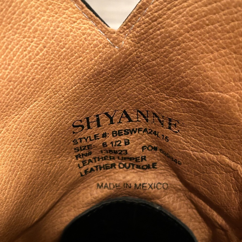 Shyanne Black Ostrich Leather Boots with Floral Embroidery - Picture 4 of 6